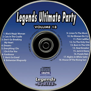 Karaoke cdg Ultimate Party vol-18 Legend In Plastic HOUSE OF THE RISING SUN