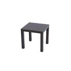 RST Brands Patio Side Table Espresso Rattan Square Aluminum Frame 20 in. Width
