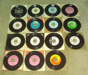 Lot of Vintage Country Western 45 RPM Records Most Are Promotional Copies Record - Picture 1 of 5
