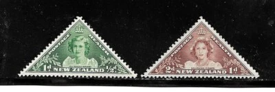 New Zealand Stamps- Scott # B22-B23-Mint/LH-1943-Semi-Postal-OG - Image 1 of 2