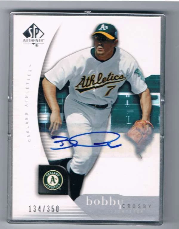 2005 SP Authentic Signature #15 Bobby Crosby NM/MT Rookie Card Auto /350  - Image 1 of 1