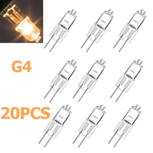 20X Halogen Bulb G4 12v 20w Light Warm White Lamp 360°Beam Angle Bulbs Bedroom - Picture 1 of 8