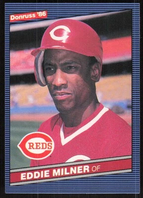 1986 Donruss #325 Eddie Milner   - FREE SHIPPING - Image 1 of 2