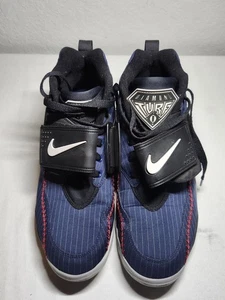 Nike Air Diamond Turf II Pinstripe Baseball Shoes Men’s Size 10.5 Blue/Red... - Picture 1 of 8