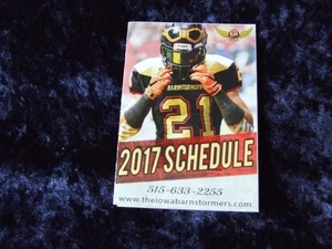 2017 Matt Goldsmith Iowa Barnstormers Arena Pocket Football Spielplan  - Bild 1 von 2