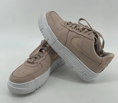 Кроссовки Nike женские AF1 Air Force 1 пиксель Particle бежевые розовые CK6649-200 размер 6,5 - Изображение 1 из 4