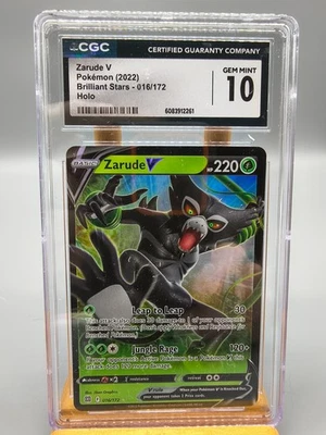 Zarude V #16 HOLO (Pokemon Brilliant Stars) Grade 10 Gem Mint - Image 1 of 2
