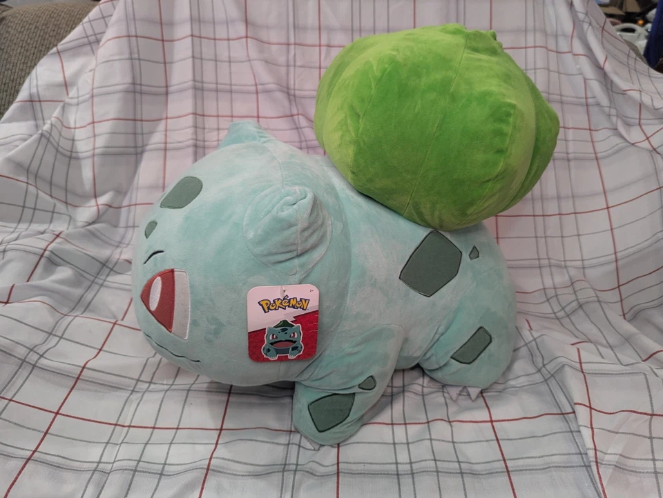 Sleeping Bulbasaur 18" Pokemon Plush - Nintendo Jazwares Official
