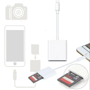 For iPhone to SD Card Camera Reader Adapter for iPhone 14/13/12/11 Pro Max NEW - Picture 1 of 9