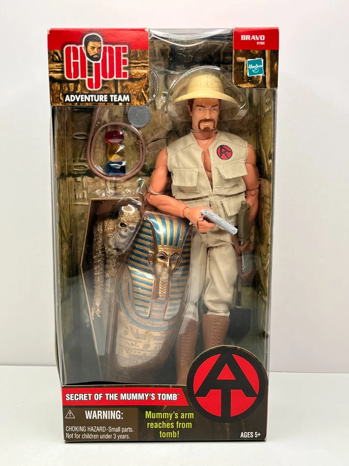 HASBRO G.I. FIGURA DE ACCIÓN JOE 2001 12" SECRET OF THE MUMMY'S TOMB NUEVA EN CAJA Foto 1 de 4
