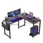 Computer Desk Corner Gaming Table Reversible PC Laptop Workstation + Storage Bag