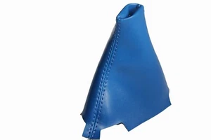 Fits 16-20 Honda Civic Synthetic Leather Automatic Shift Boot Blue - Bild 1 von 5