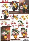 Le Suh 3D Decoupage Sheet A4 Cardmaking Flowers Floral Theme - 777.042