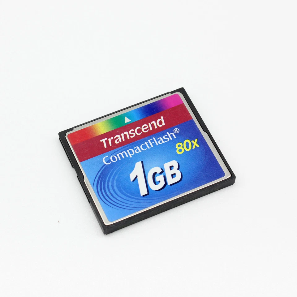 Transcend 1GB CF Card 80X Type I CompactFlash High Speed Memory Card - Image 1 of 3