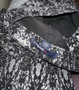 Denim 24/7 Women's Jeans Silver With Black Lace - Size 24W - Picture 1 of 3