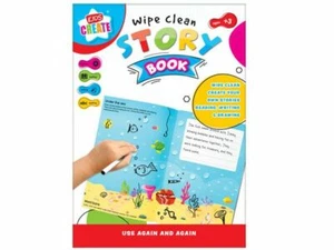 Kinder Aktivität pädagogisch abwischbares Geschichtenbuch wiederverwendbar Schreiben lernen  - Bild 1 von 3