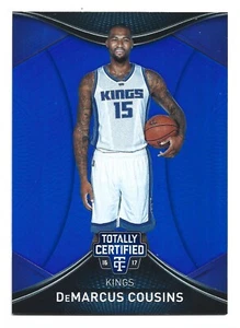 /99 Blue 2016-17 Panini Totally Certified #30 DeMarcus Cousins Sacramento Kings - Picture 1 of 2