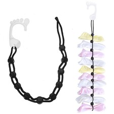 Socks Storage Organizer Holder Hanging Non-slip Drying Clothesline Rope Divider