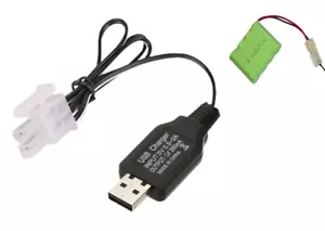 Cable de carga USB Adaptador de batería RC Cargador 3.6 4.8V 4.2mm Conector Enchufe - Imagen 1 de 5