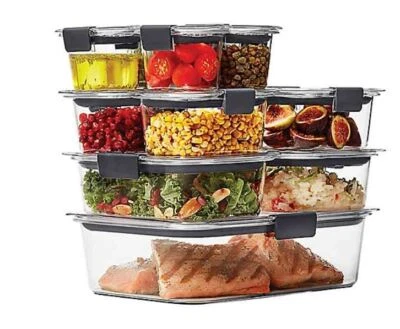 22-Pc Home Kitchen Tritan Food Meal Storage Container Organizer w/ Lid Set Clear - Image 1 of 4