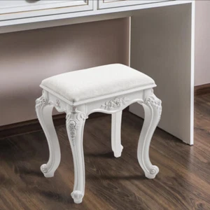 Vintage Dressing Table Stool Padded Piano Chair Makeup Vanity Seat Padded Chairs - Picture 1 of 31