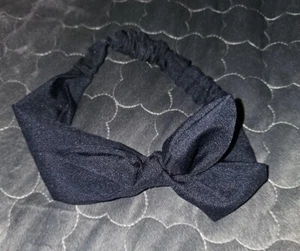Cravatta donna elastica blu navy con fiocco NUOVA - Foto 1 di 3