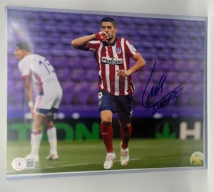 LUIS SUAREZ SIGNED ATHLETICO MADRID 8X10 PHOTO BECKETT BAS 2 - Picture 1 of 2