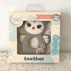 Douglas Baby Nova Owl Gray Silicone BPA Baby Teether NEW NIB - Picture 1 of 2