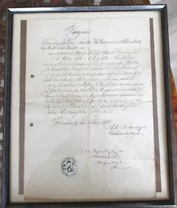 Altes Dokument von 1902 Im Rahmen - Bild 1 von 2
