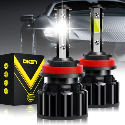 Fit Cadillac SRX 2010-2016 - 2 PIEZAS 6000K Blanco H11 LED Faros Bombillas Luz Baja Foto 1 de 4