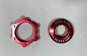 ALLIGATOR Bicycle Centerlock Rotor 9mm Lock Ring for Shimano Hub - Color Red