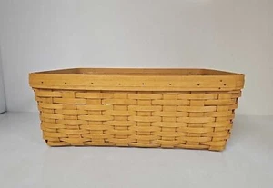 Longaberger 2001 Work Load Storage Basket w/ Protector 21x16x7.5 - Picture 1 of 11
