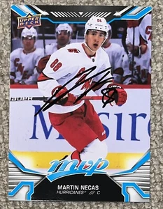Martin Necas Signed 2022-23 Upper Deck MVP UD #48 Carolina Hurricanes COA - Picture 1 of 3
