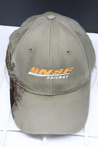 Vintage BNSF Burlington Northern Santa Fe Railway Cap Trucker Hat 100% Cotton - Picture 1 of 9