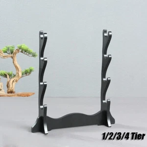 Japanese Samurai Sword Katana Holder Stand Bracket Assembly Rack Base 1~4 Tier - Picture 1 of 8