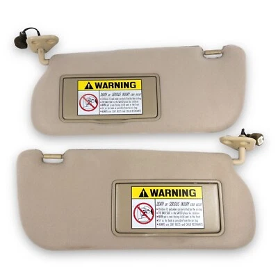 Juego de pares de parasoles laterales para conductor y pasajero Hyundai Sonata 2000-2005 tela tostada Foto 1 de 4