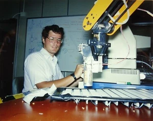 LD156-355 SCORBOT ROBOTIC TRAINING NASA TECHNICIAN 1986 ORIG 4"X5" COLOR FILM - Picture 1 of 4