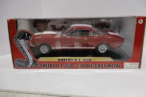 Shelby Collectibles Ford Mustang G.T. 350 Cobra 1/18 scale die-cast red car - Picture 1 of 3