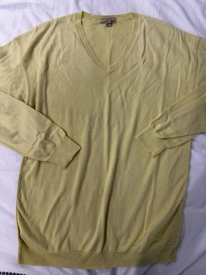 Suéter Burberry Brit amarillo claro para hombre talla M 100 % algodón Foto 1 de 4