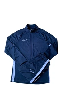 Nike Academy Tracksuit Mens Small Blue Zip Up Dri-Fit AO0053-451 - Picture 1 of 13