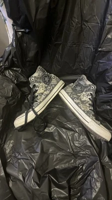 Converse Chuck Taylor Top Alto Mariposa Camuflaje Negro Blanco Talla 8 Foto 1 de 4