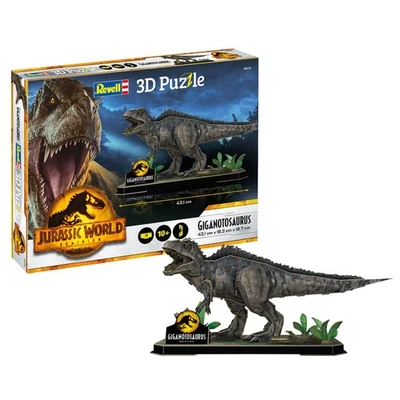Quebra-cabeça Revell Jurassic World Dominion Giganotosaurus 3D dinossauro - Imagem 1 de 4