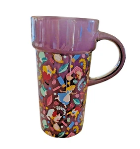 Disney Alice in Wonderland Cheshire Cat Mad Hatter  Mug NEW 6" x 3" Stoneware - Picture 1 of 4