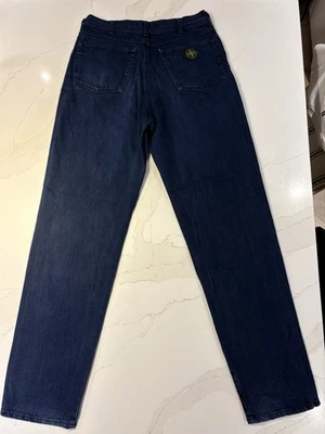 Vintage 90’s Stone Island Denim Jeans (W32").  Very Rare Jeans, Dark Denim Wash. - image 1 of 4