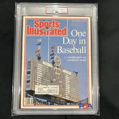 Cubierta de revista autógrafo Harry Carey PSA 10 losa  Foto 1 de 3