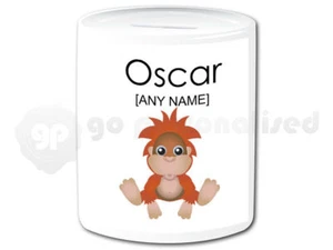 Personalised Ceramic Money Box- Orangutan Design - Picture 1 of 1