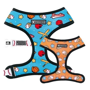 Frenchie premium duo reversible harness batter up Signature Frenchie Bulldog - Picture 1 of 6