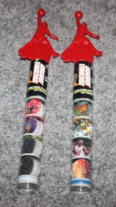 LOTE DE 2 1995 Michael Jordan Upper Deck / Street Kaps tapa de plástico moldeado (NOS) - Imagen 1 de 11