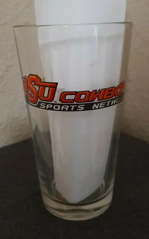 (New) Oklahoma State Cowboys Logo 16oz Glass. Oklahoma State University.----NWOT Cover