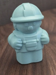 Mega Blok Chunky Figure Blue Constructon Worker Boy Preschool Toys - Picture 1 of 5